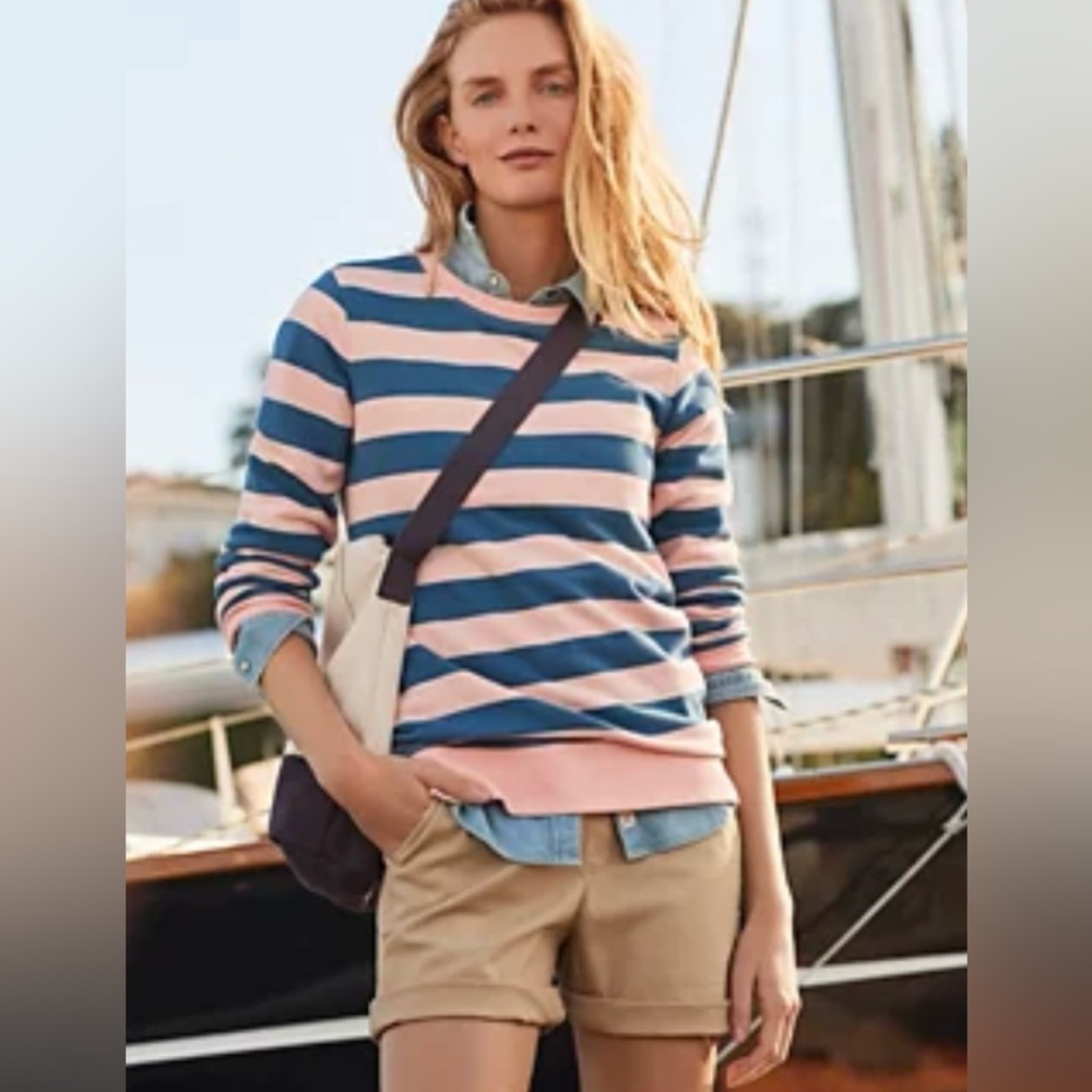 Lands End Beige Chino Shorts‎ Women's Size 10
